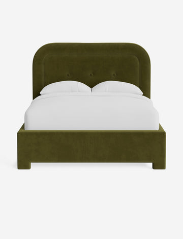 Olive Faux Mohair