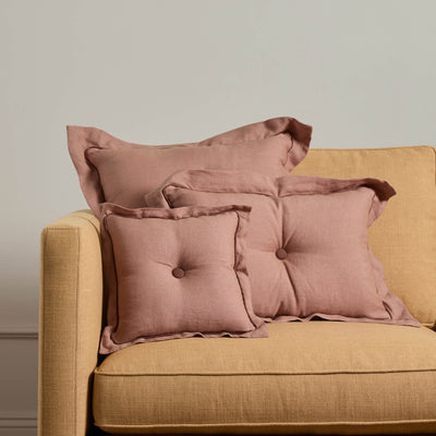 Cattleya Linen Tufted Pillow