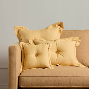 Cattleya Linen Tufted Pillow