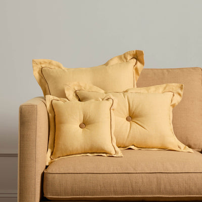 Cattleya Linen Tufted Pillow