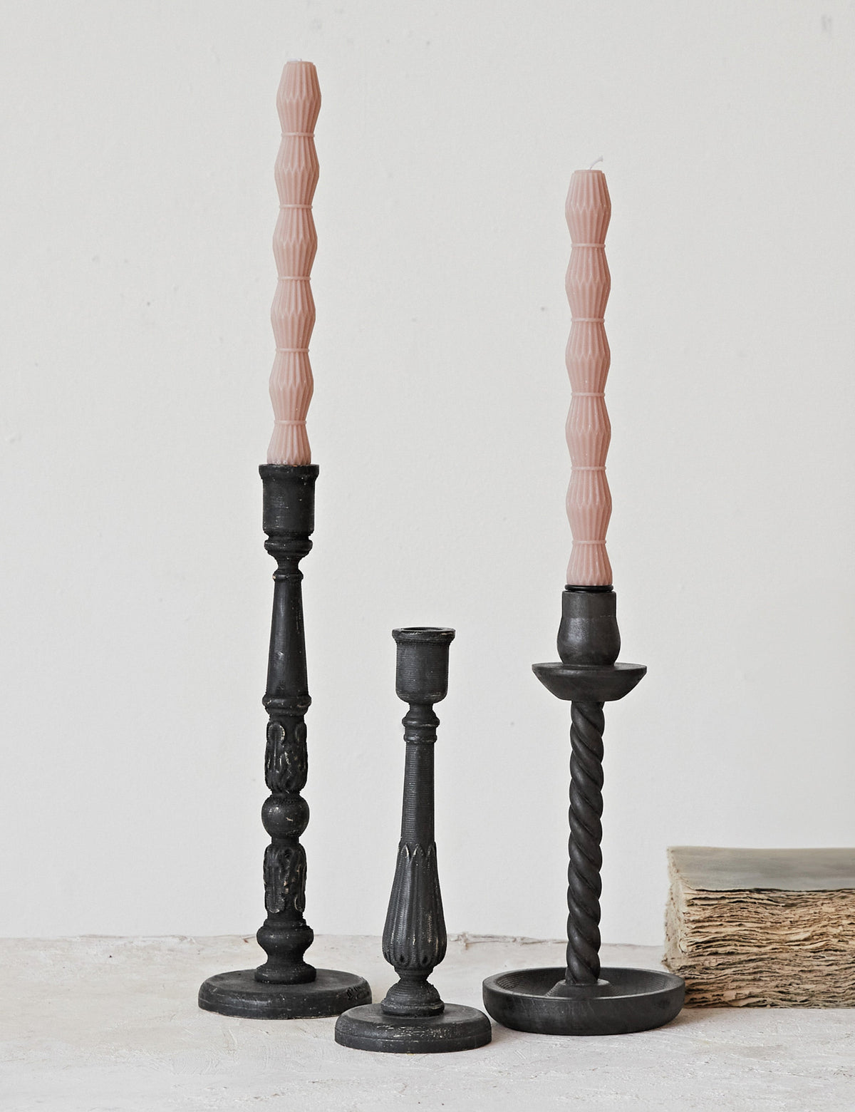 Tenebre Taper Candle Holders (Set of 3)