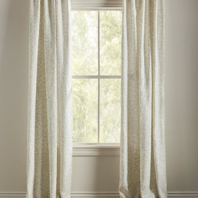Dainty Leaves Linen Curtain Panel by Rylee + Cru