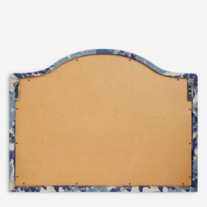 Garden Walk Upholstered Mantel Mirror by Sarah Sherman Samuel