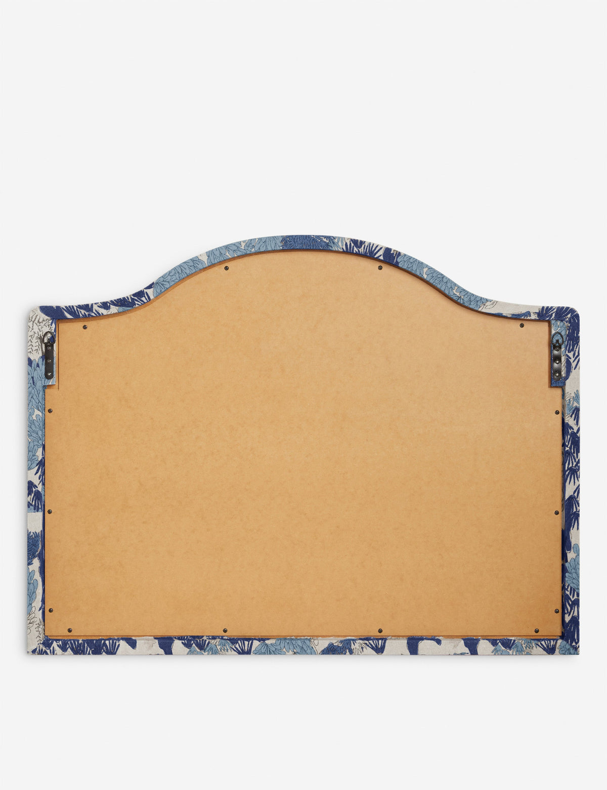 Garden Walk Upholstered Mantel Mirror by Sarah Sherman Samuel