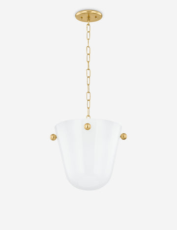 Antique Brass and White