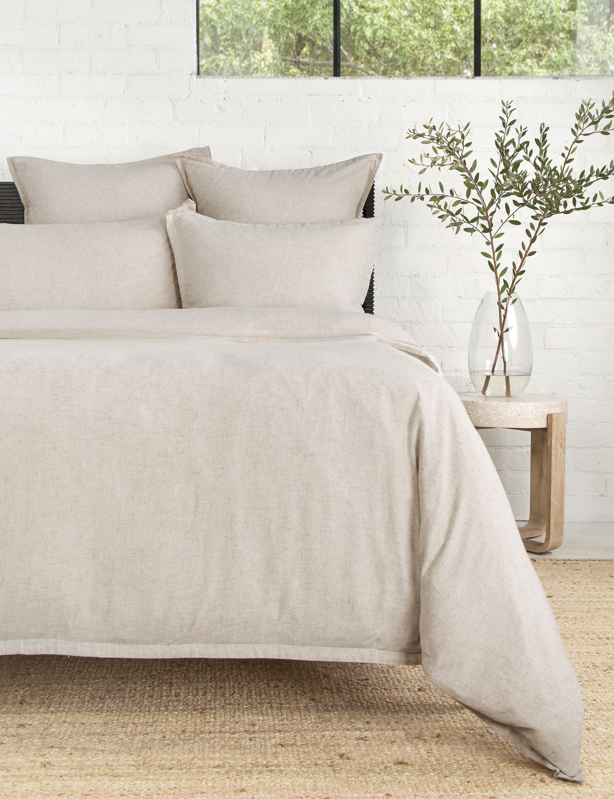 Georgie Bamboo Linen Sham by Pom Pom at Home