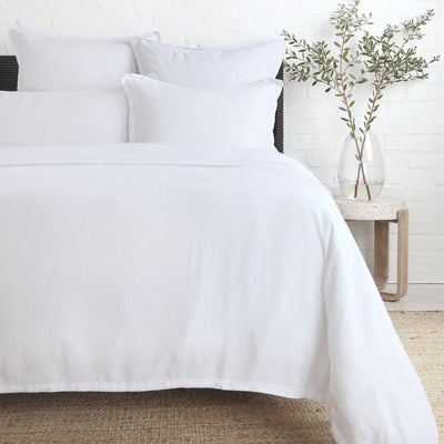 Georgie Bamboo Linen Duvet Cover by Pom Pom at Home