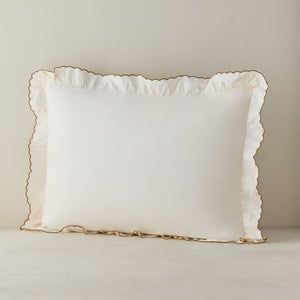 Hatton Scalloped Percale Sham