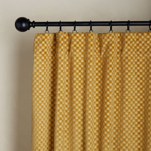Hi-Lo Checker Velvet Curtain Panel By Sarah  Sherman Samuel