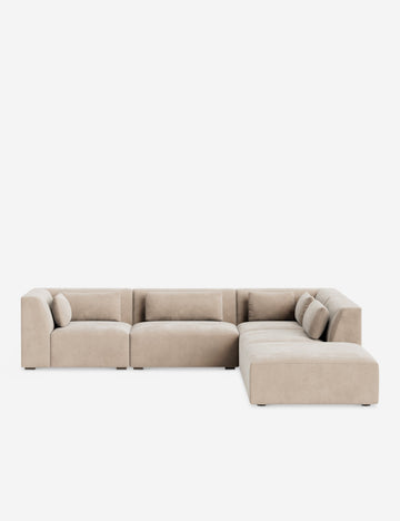 Sand Vintage Velvet