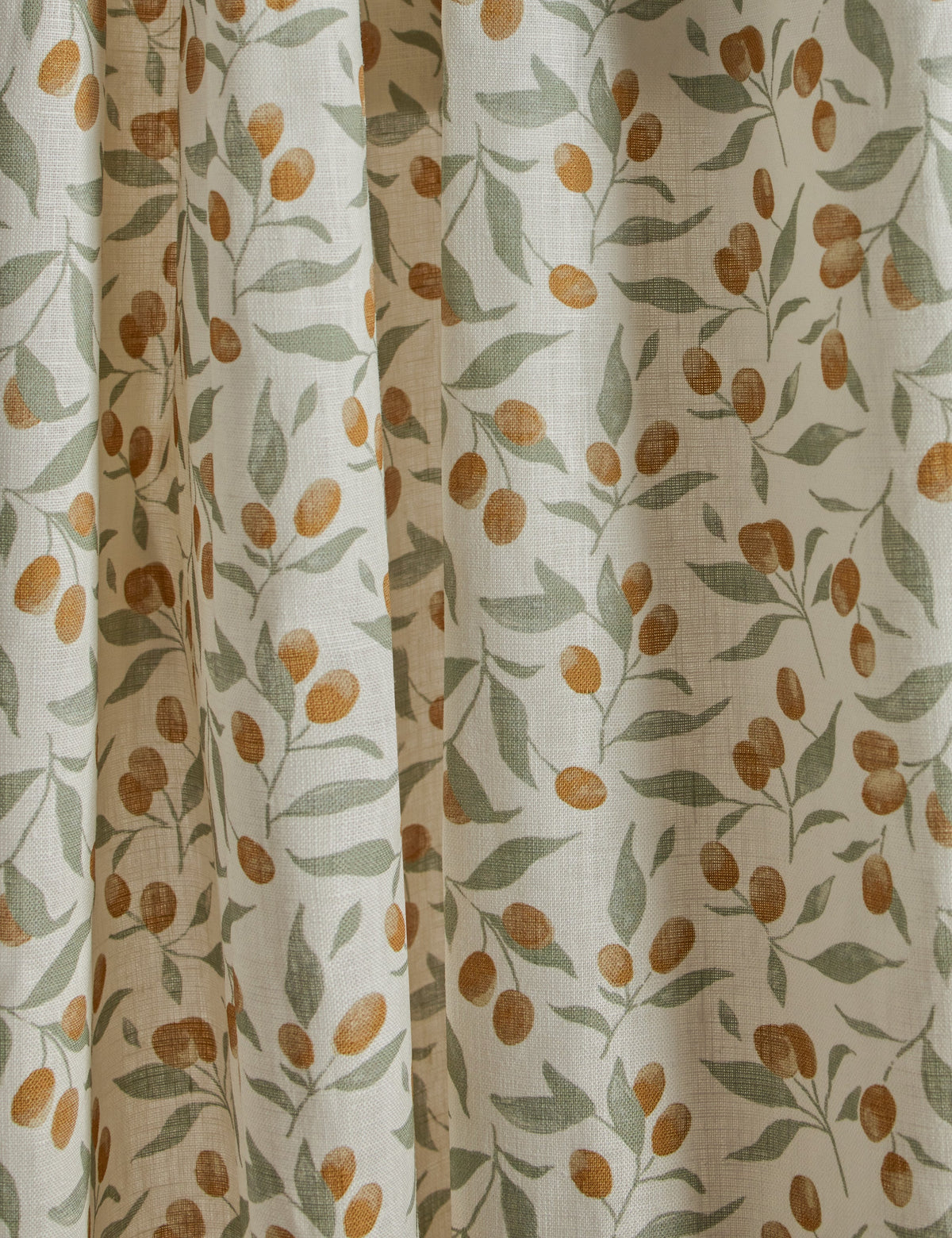 Kumquats Linen Curtain Panel by Rylee + Cru