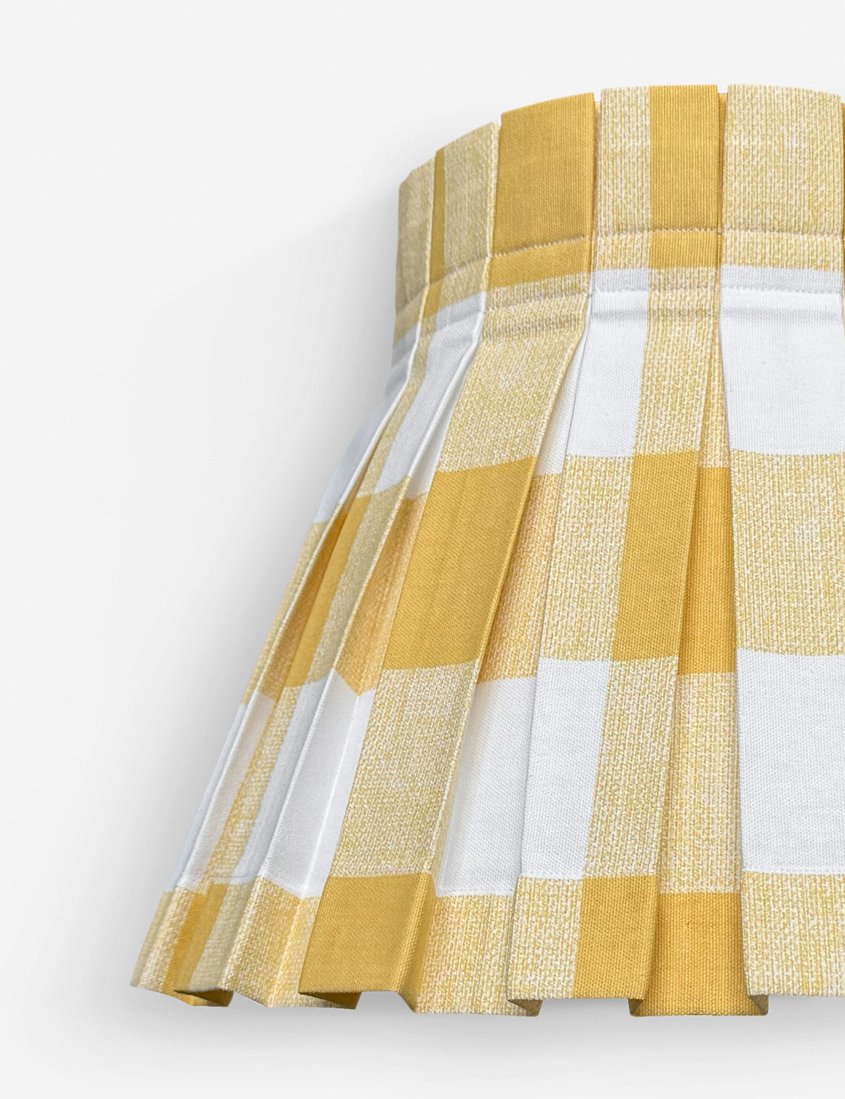 Plaid Classic Box Pleat Lampshade by Cielle Home