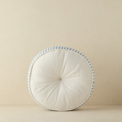 Littu Indoor / Outdoor Striped Disc Pillow by Sarah Sherman Samuel