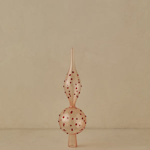 Milay Glass Finial Tree Topper