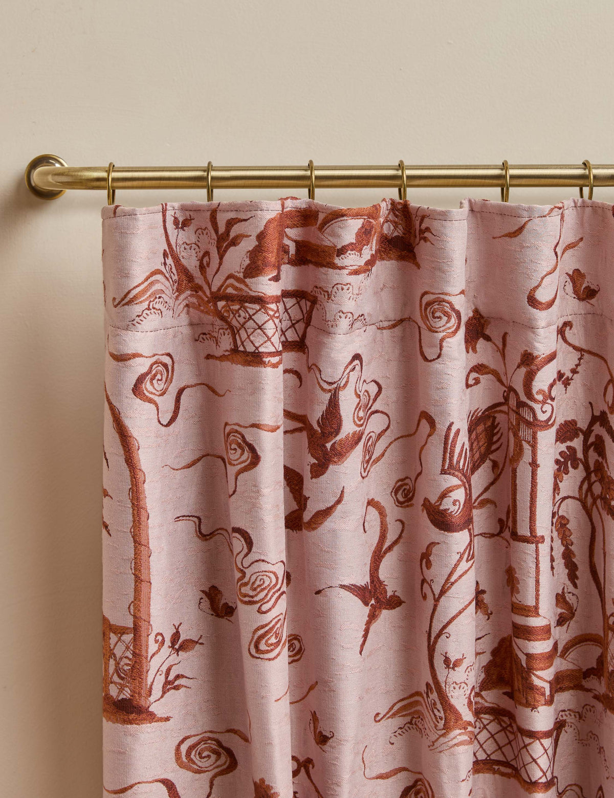 Misha Toile Curtain Panel