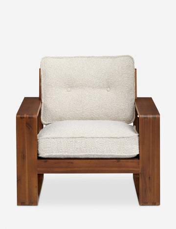 Brown and White Boucle