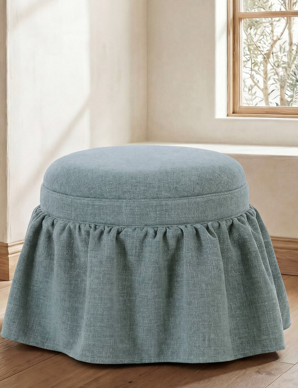 Tompkins Round Storage Ottoman