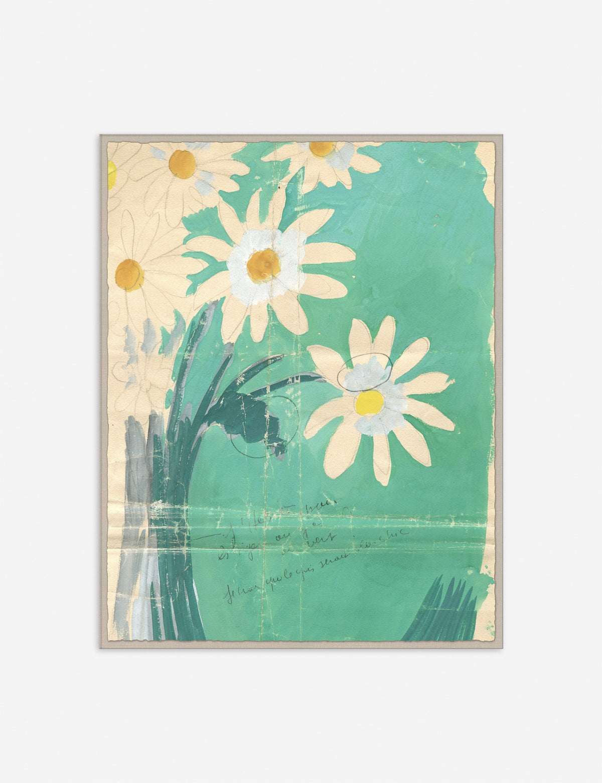 Bouquette de Marguerites Print by Paule Marrot