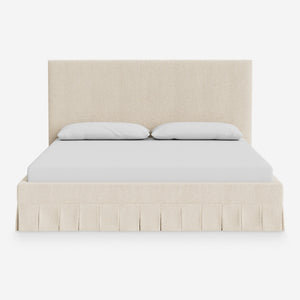 Portola Pleated Platform Bed