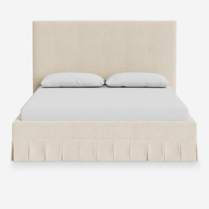 Portola Pleated Platform Bed