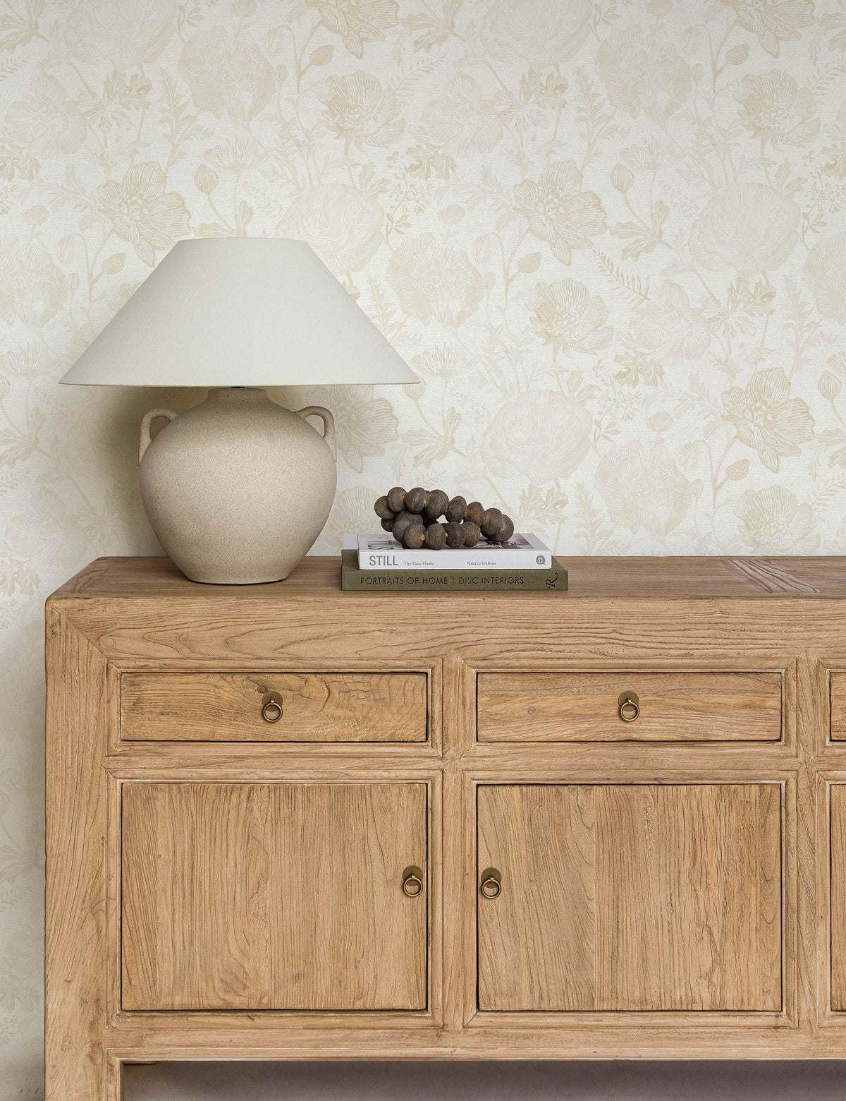 Poppies Textured Peel + Stick Wallpaper by Pure Salt