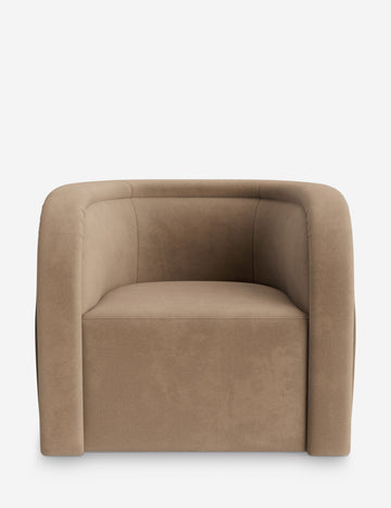 Taupe Faux Mohair