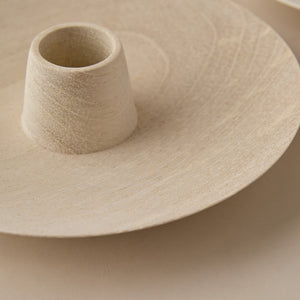 Round Taper Candle Holders (Set of 2) by Itza Wood