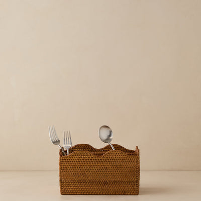 Tyna Rattan Utensil Caddy