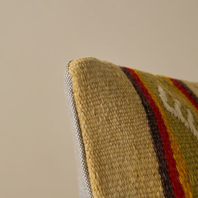 Vintage Lumbar Pillow No. 261, 12" x 20"