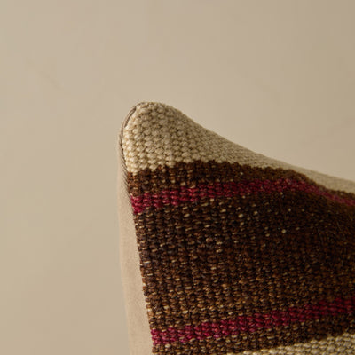 Vintage Lumbar Pillow No. 277, 12" x 20"