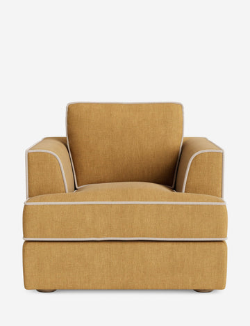 Sesame Linen Weave/Talc Performance Linen