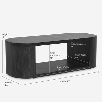Luna Oval Coffee Table