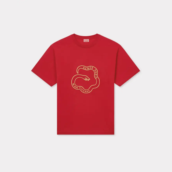 Kenzo Pairs Lunar New Year' embroidered oversized T-shirt Red