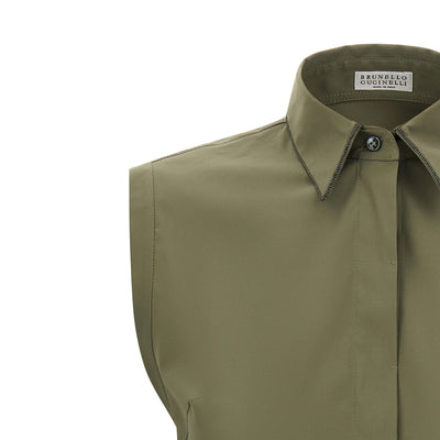 Brunello Cucinelli Shiny Trim Shirt