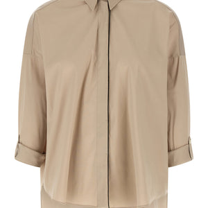 Brunello Cucinelli Shiny Trim Shirt