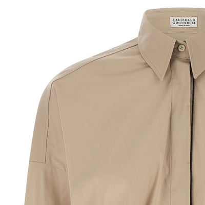 Brunello Cucinelli Shiny Trim Shirt