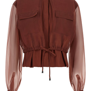 Brunello Cucinelli Silk Sleeves Blouse