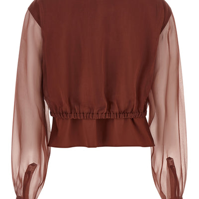 Brunello Cucinelli Silk Sleeves Blouse