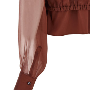 Brunello Cucinelli Silk Sleeves Blouse