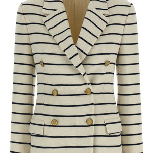 Brunello Cucinelli Striped Sweater Blazer