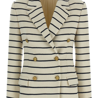 Brunello Cucinelli Striped Sweater Blazer