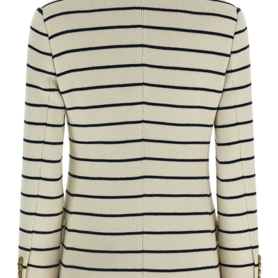 Brunello Cucinelli Striped Sweater Blazer