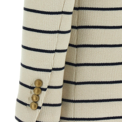 Brunello Cucinelli Striped Sweater Blazer