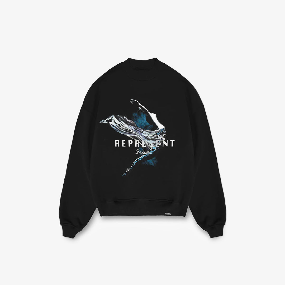 Represent | VITESSE SWEATER  { JET BLACK