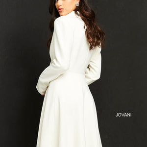 Long Sleeve Blazer Cocktail Dress by Jovani M04302
