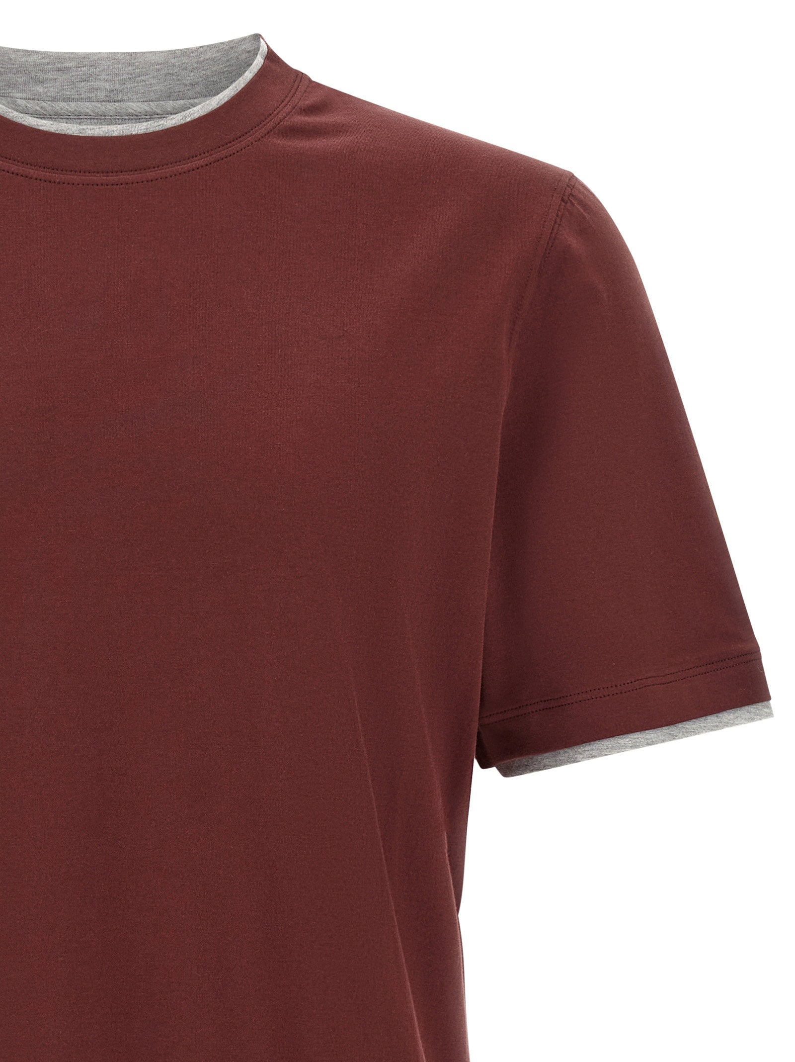 Brunello Cucinelli Faux-layering T-shirt