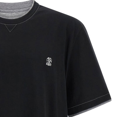 Brunello Cucinelli Double Layer T-shirt
