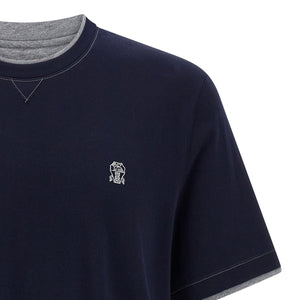 Brunello Cucinelli Double Layer T-shirt