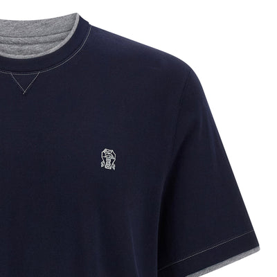Brunello Cucinelli Double Layer T-shirt
