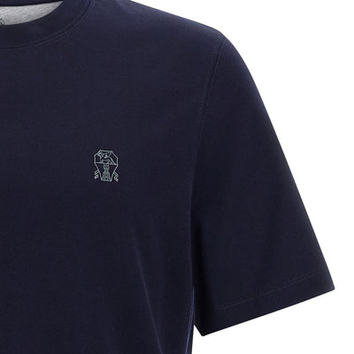 Brunello Cucinelli Logo Print T-shirt